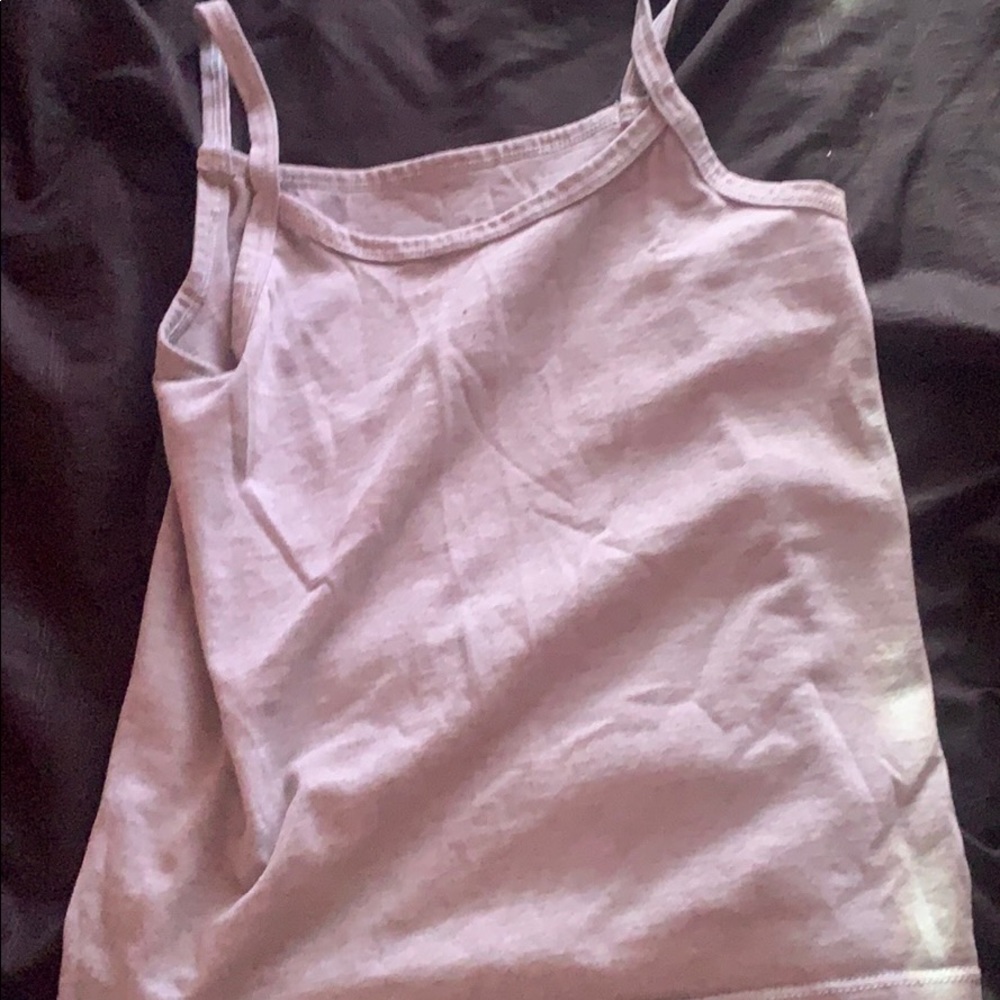 Gray tank top crop top